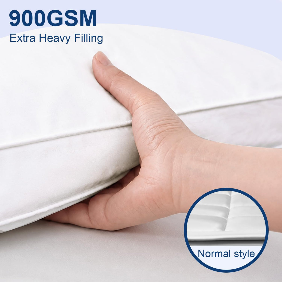 CHOKIT Queen Mattress Topper on bed demonstrates cooling design for better sleep.