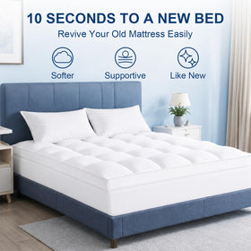 CHOKIT Queen Topper pillow-top detail enhances cushioning and pressure relief.