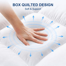 CHOKIT Queen Topper on an old mattress refreshes support and softness.
