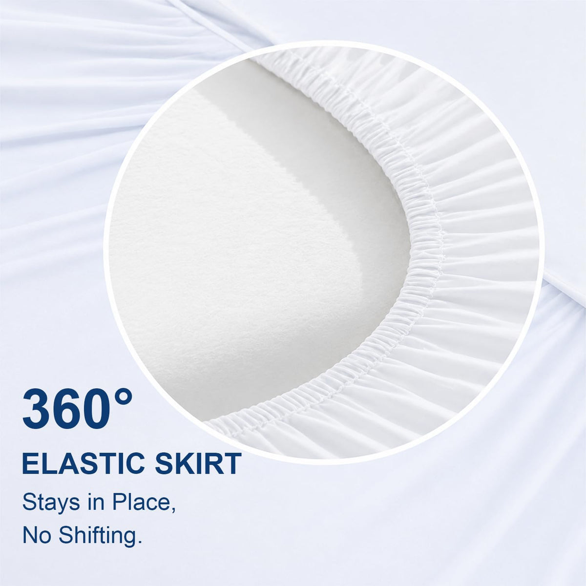 CHOKIT Queen Topper machine-washable label with easy care.