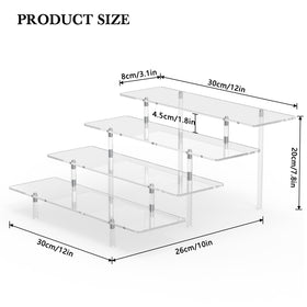 CHONOVO acrylic display riser highlights perfumes with a crystal-clear view.