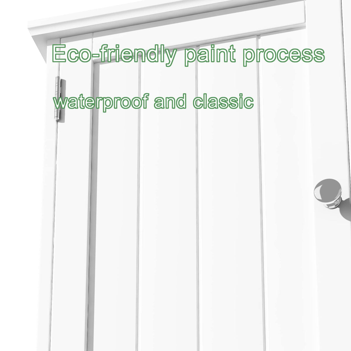 ChooChoo bathroom cabinet MDF finish resists daily bathroom use.