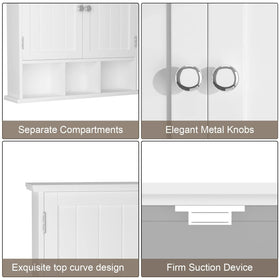 ChooChoo bathroom cabinet silver handles add a modern accent.
