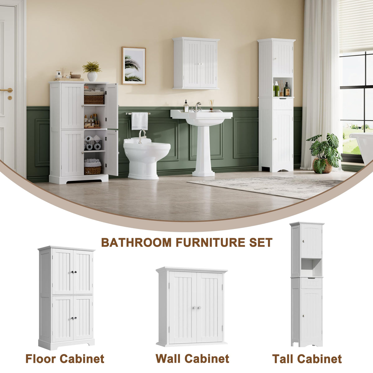 ChooChoo modern white design complements various bathroom decors