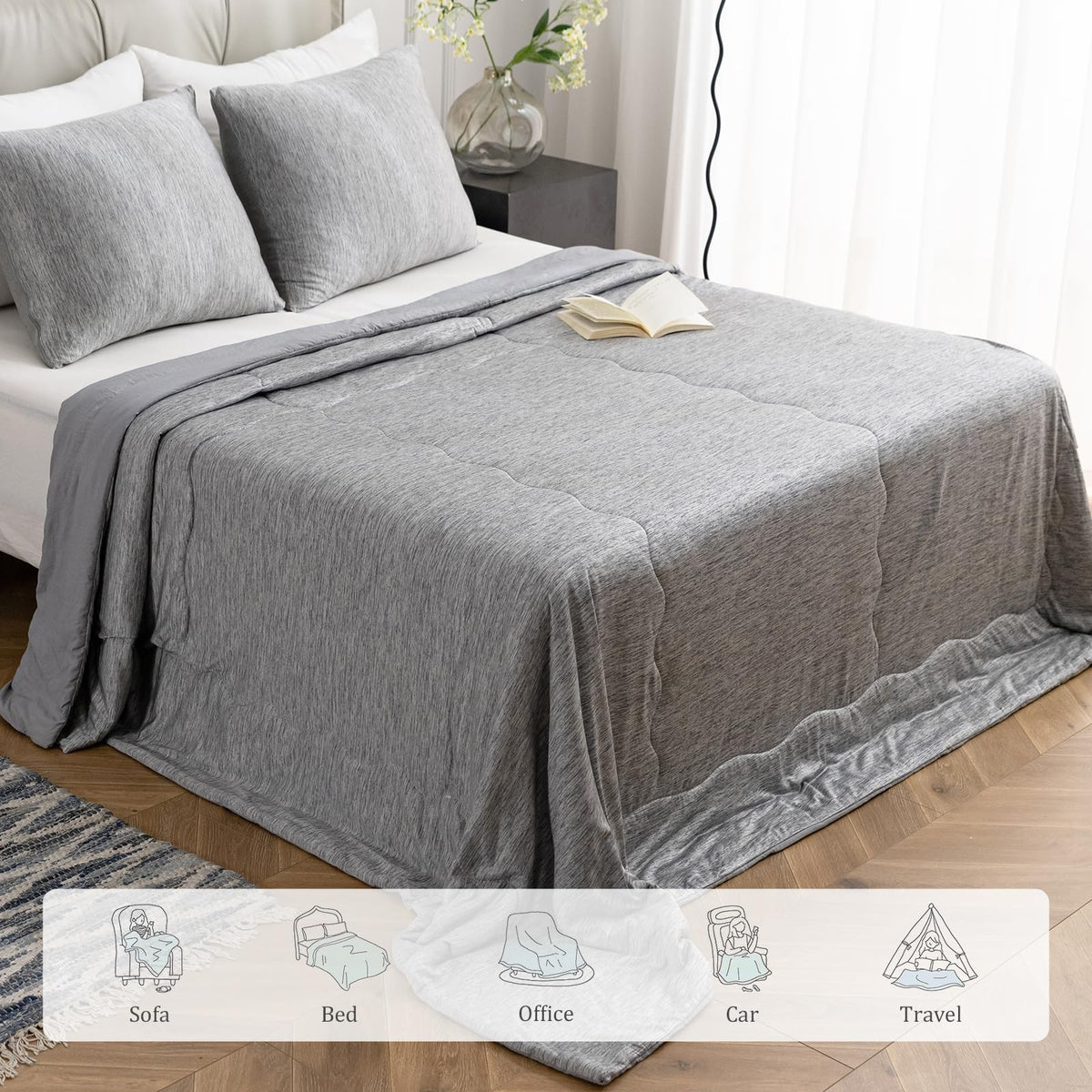 CHOSHOME easy-care finish allows cold wash and fade-resistant color.