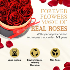 CHOSIAROSE preserved rose centerpiece ready for display