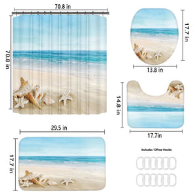 Chrainy set includes 12 hooks for fast curtain setup.
