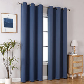 ChrisDowa Blackout Curtains thermal insulation closeup indicating energy efficiency potential.
