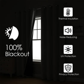 ChrisDowa blackout curtains dense fabric blocks light for better daytime naps