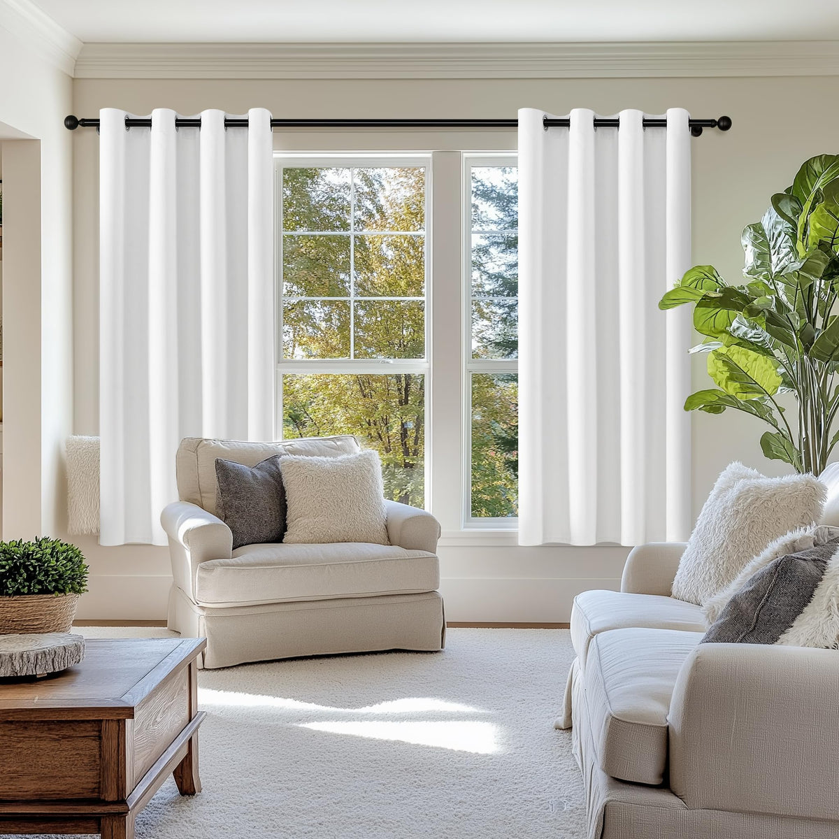 ChrisDowa easy-care curtains machine washable for simple upkeep.