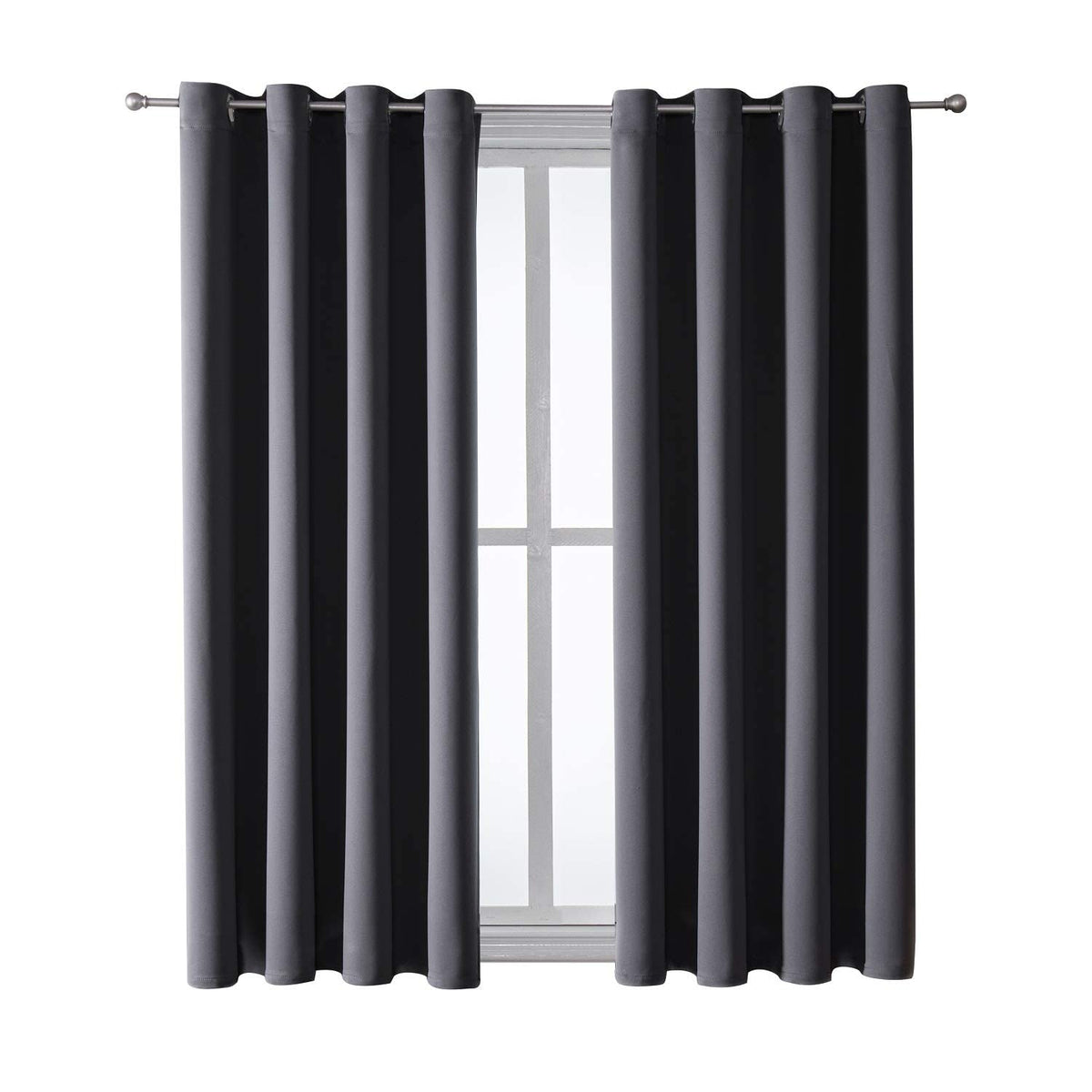 ChrisDowa grommet blackout curtain panel features easy installation and smooth sliding
