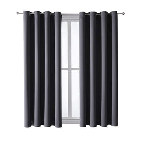 ChrisDowa grommet blackout curtain panel features easy installation and smooth sliding
