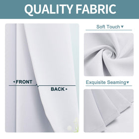 ChrisDowa grommet curtains block 85 percent of light for day and night use