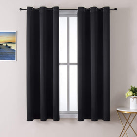 ChrisDowa grommet curtains, 2-panel set, easy installation and sliding for any window.
