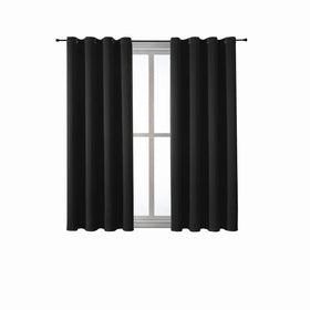ChrisDowa grommet blackout curtains protect furniture from sun fade