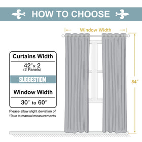 ChrisDowa grommet curtains soft fabric offers private, uniform look on both sides.