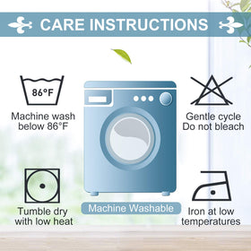 ChrisDowa machine washable curtains for simple, everyday maintenance.