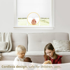 ChrisDowa modern white shade adds sleek decor to any room