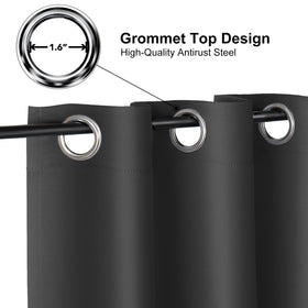 ChrisDowa privacy curtain offers thermal insulation for year-round comfort.