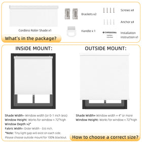 ChrisDowa blackout shade blocks sun and UV rays for glare-free viewing