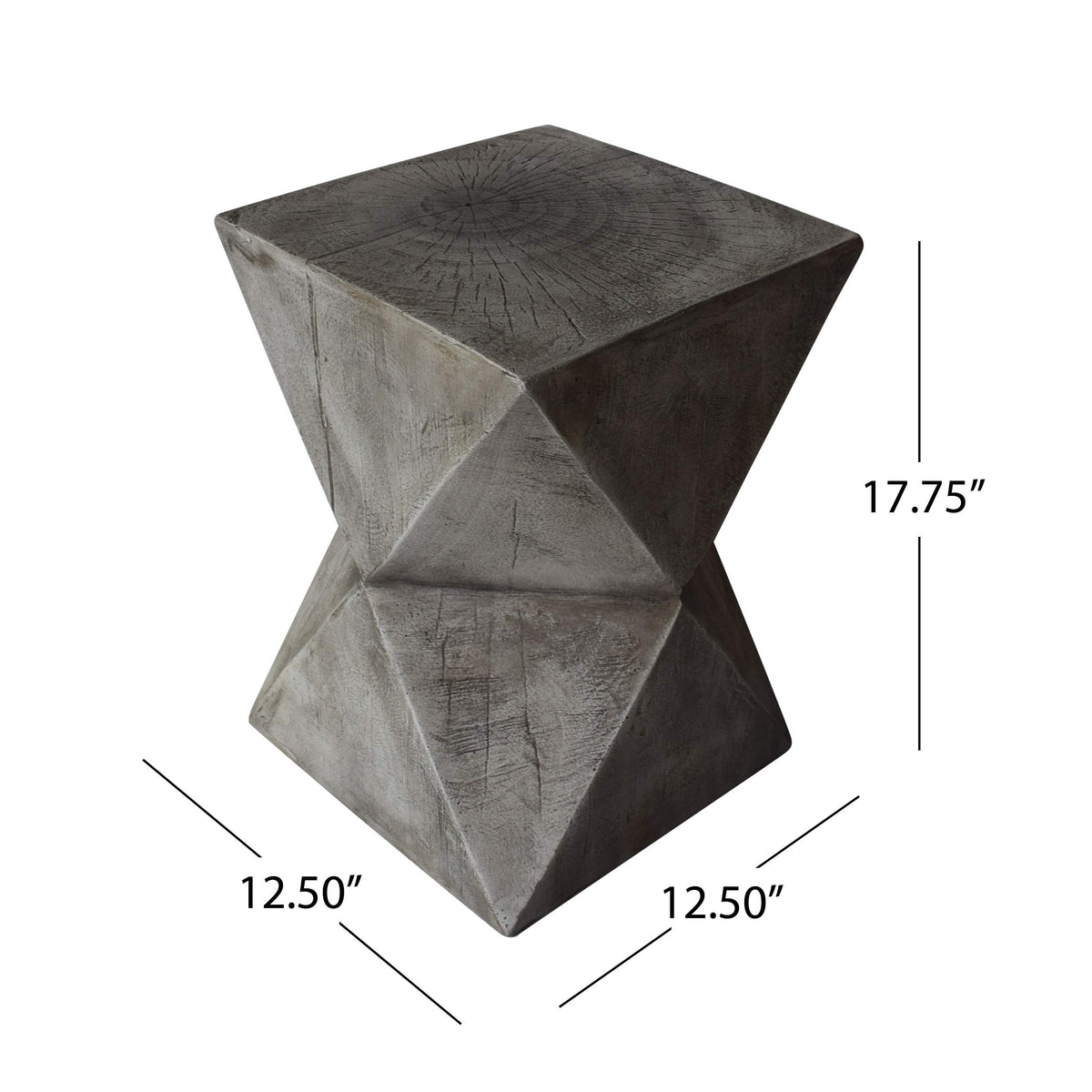 Christopher Knight Home Manuel weight-concrete accent table, indoor-outdoor versatility for versatile spaces