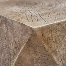 Christopher Knight Home Manuel weight-concrete accent table, wood-like finish, durable and stylish surface