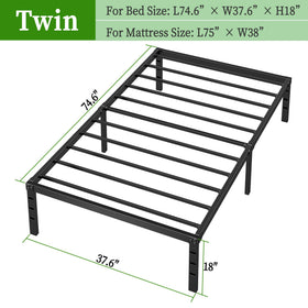 Chroark black finish adds a sleek, versatile bedroom look