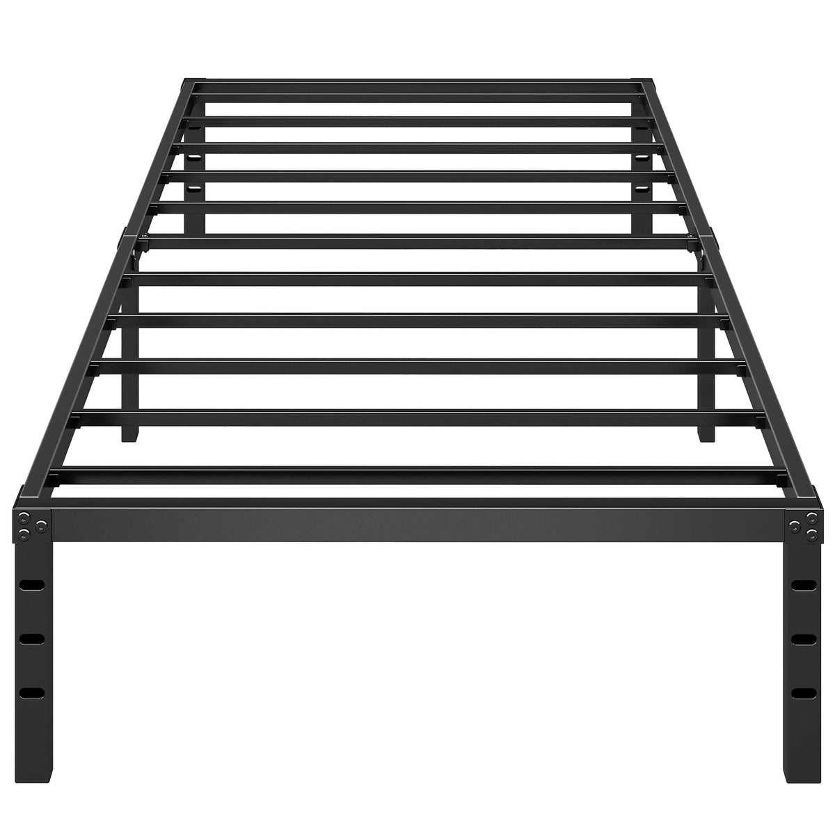 Chroark reinforced joints provide dependable support for the twin bed