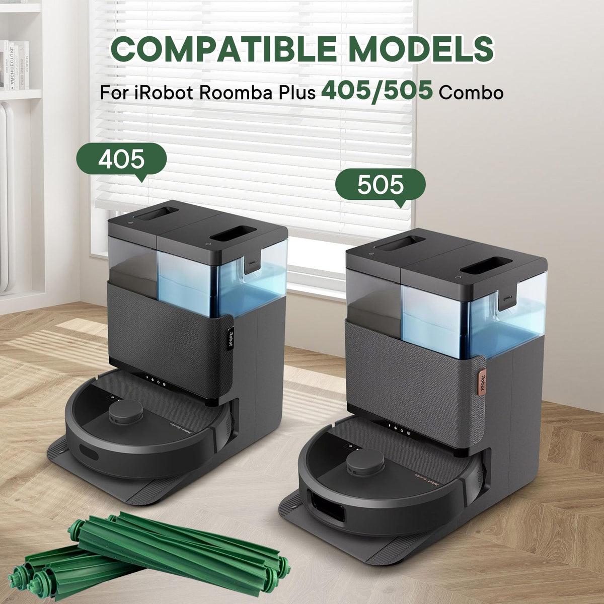 Chrostion Roomba Plus 405 brush; smooth operation and reduced friction