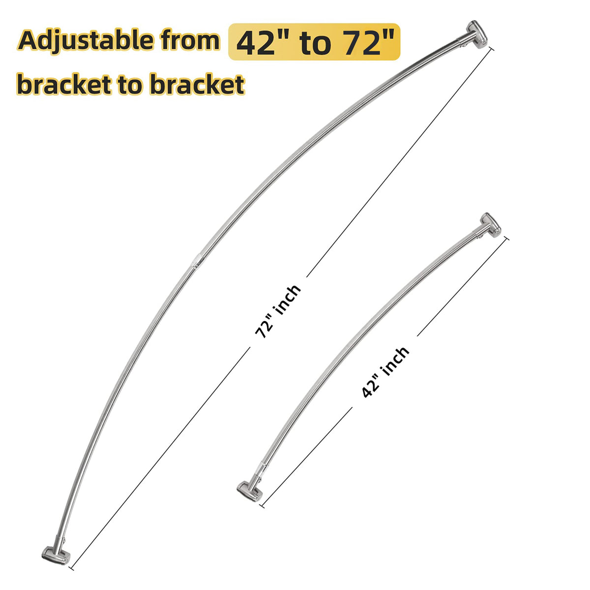 Chrsouly telescoping ends enable quick length adjustment