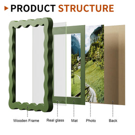 Chrspk frame with real glass delivers crisp photo clarity