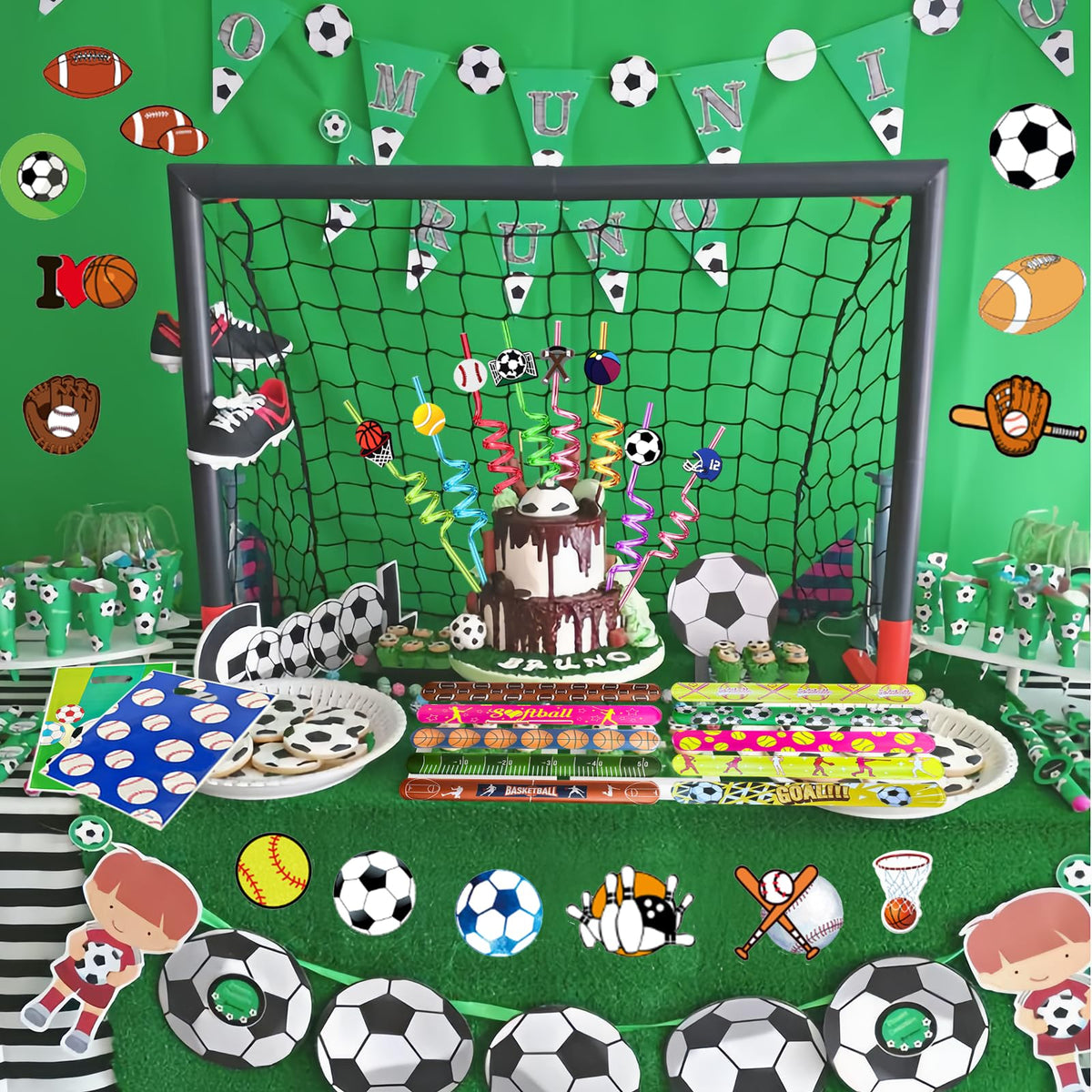 CHSLtmxq sports party favors 122-piece kit for easy prep