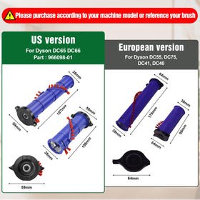 Chuancheng brush installation demonstrates easy replacement for Dyson DC65/DC66.