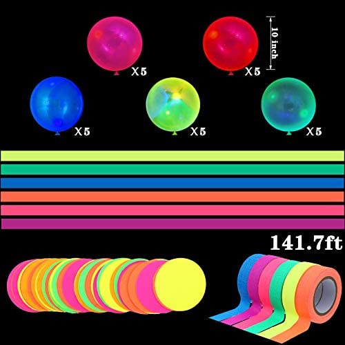 Chuangdi fluorescent balloons glow vividly under UV light.