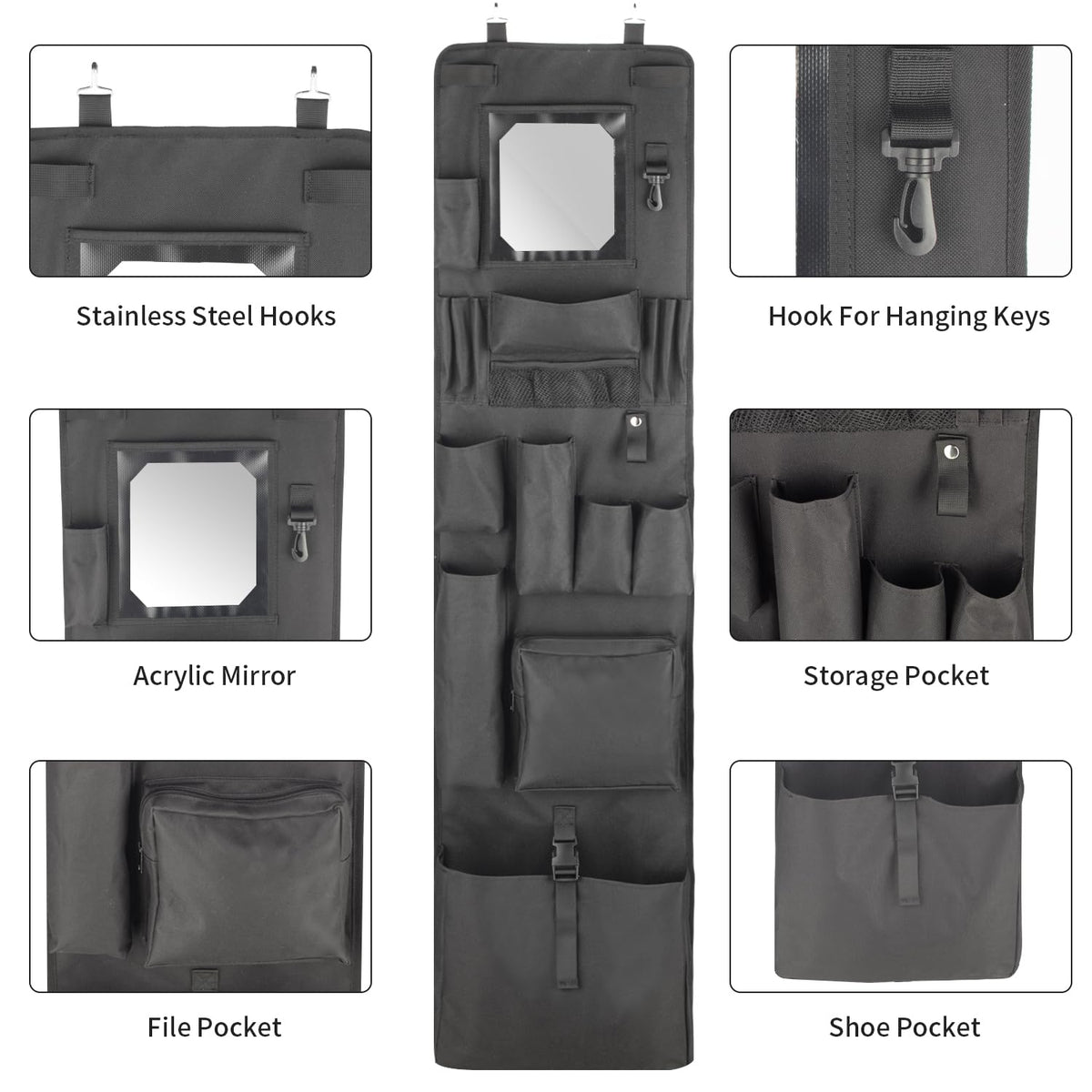 Chuanke six-pocket organization showing compartments for keys, pens, and small items