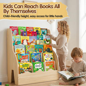 Chuiendi 5-Tier Book Shelf child-access height promotes independence