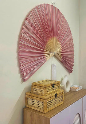ChumDecor easy-hang one-cord design — simple installation above bed.