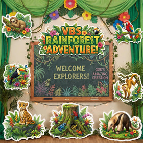 Chumia rainforest standup with a toucan for vibrant event visuals