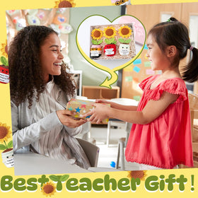Chumia sunflower gift on a desk display, bright and tactile for classrooms.