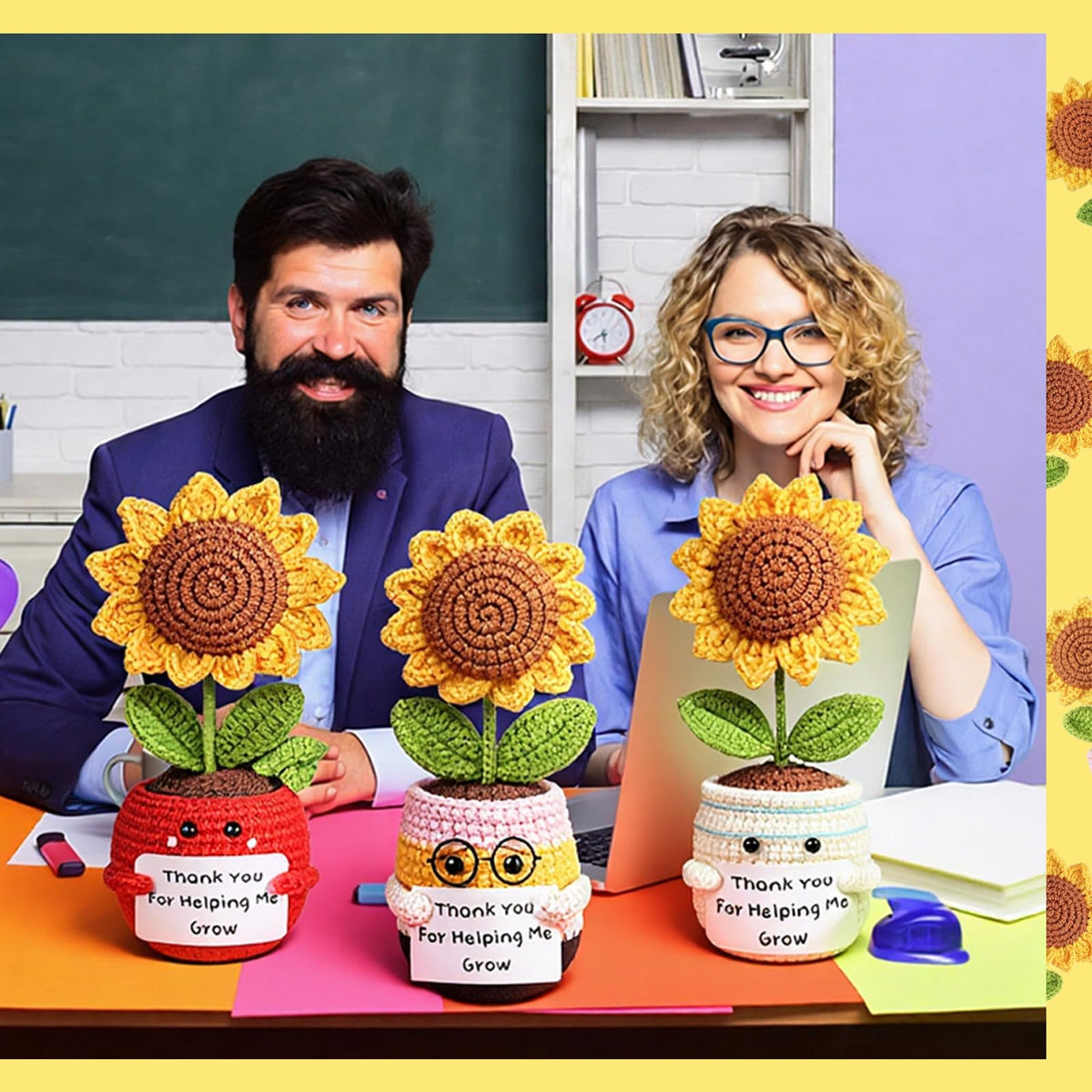 Chumia sunflower gift batch in three styles ready for graduation or mentoring gifts.