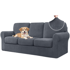 CHUN YI 7 Piece Couch Covers complete set refreshes your sofa