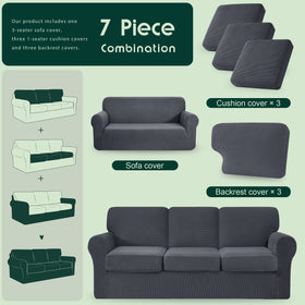 CHUN YI backrest covers measure 31.5-39.3 inches for secure coverage