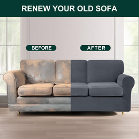 CHUN YI large sofa fit 63-87 inches, grey color