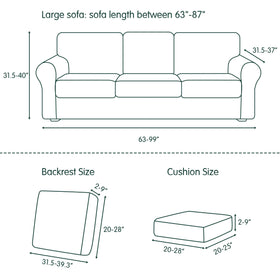 CHUN YI washable durable couch covers for everyday use