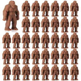 Chunful 50-pack mini Bigfoot figurines for festive shelf displays.