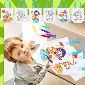 Chunful coloring bags featuring cartoon patterns to spark imagination