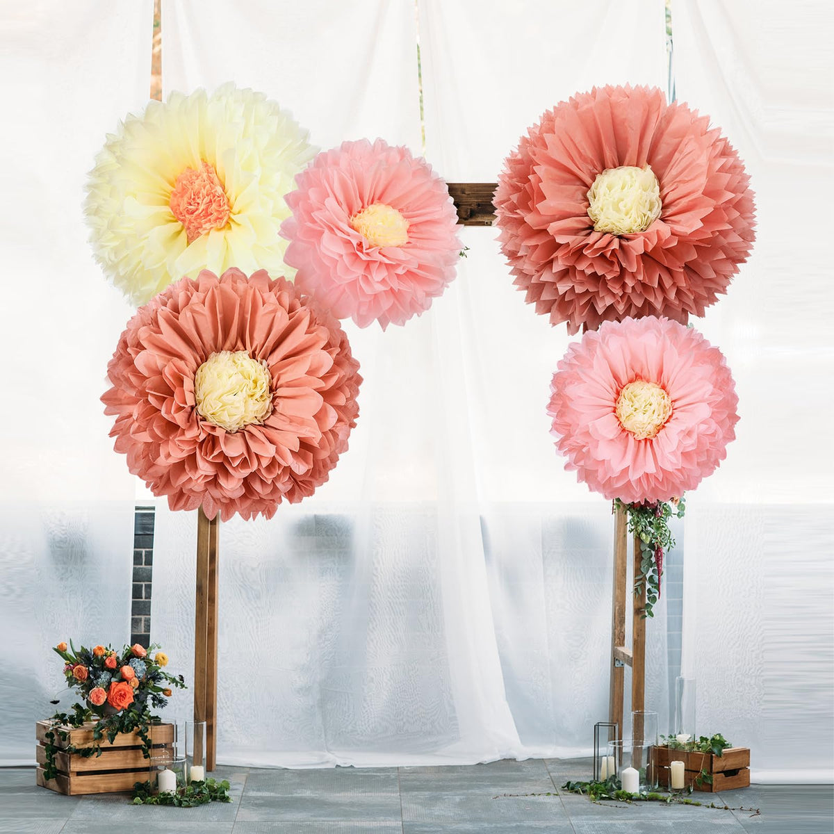 Chunful 24inch Rose Gold bloom brightens celebrations and photo ops