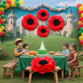 Chunful giant red paper poppy 24 inch bloom for bold accents.