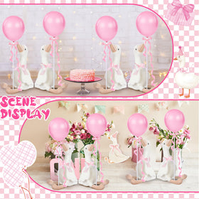 Chunful ribbon roll decoration displaying long garland for cake area