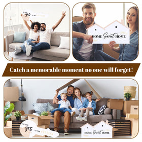 Chunful two sign assembly enables quick photo setup.